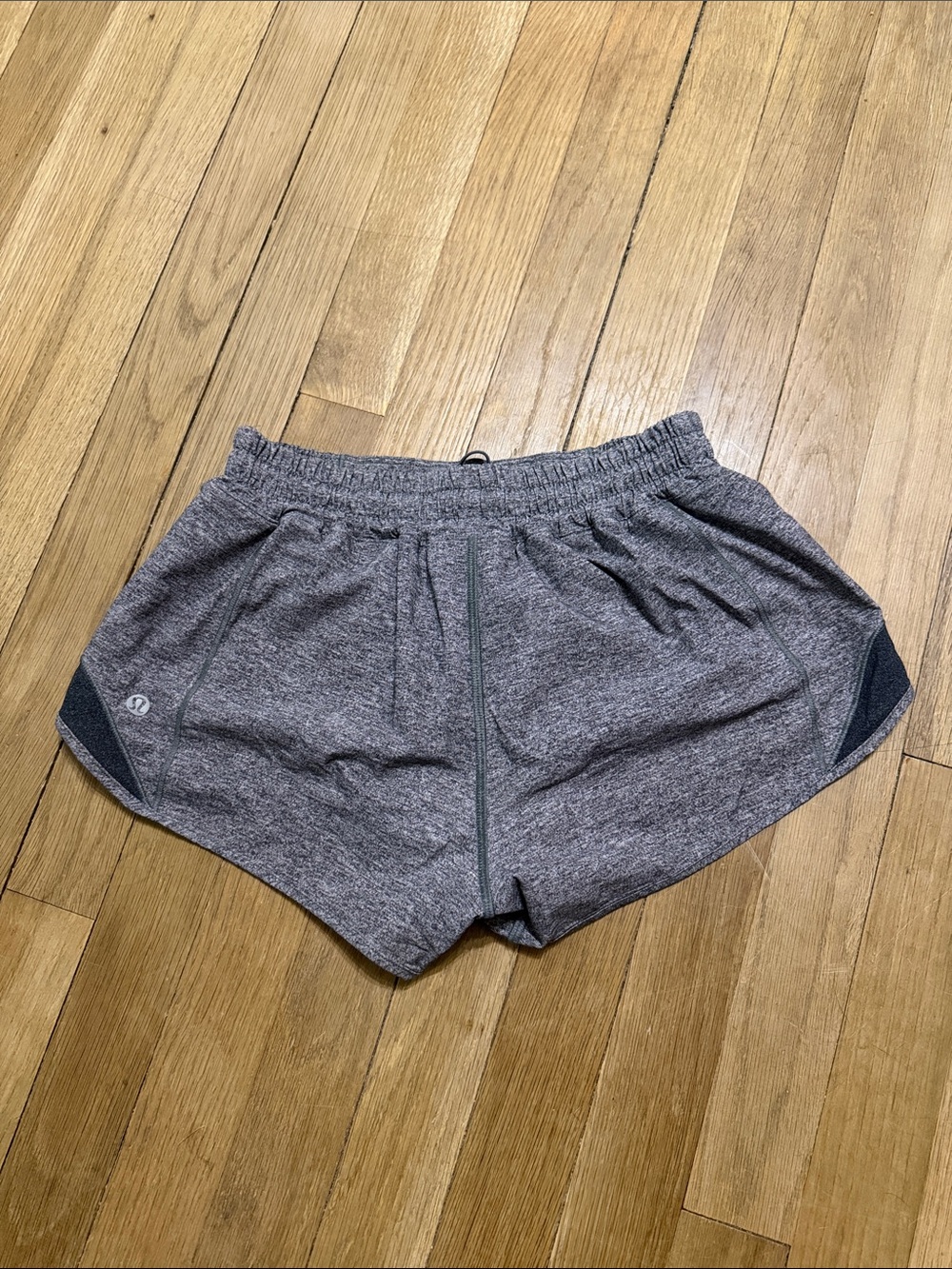 lululemon athletica Gray Heather Athletic Running Shorts